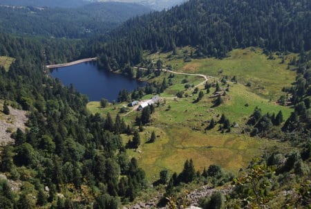 Lac dans le département des Vosges