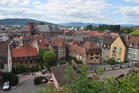 Le vieux Belfort, vue en hauteur