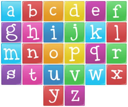 alphabet de a à z