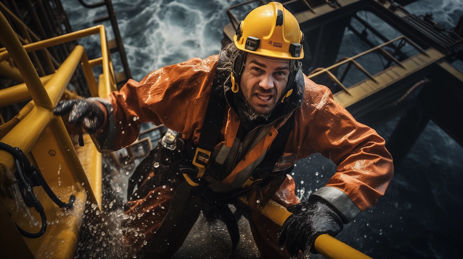 plateforme offshore travailleur