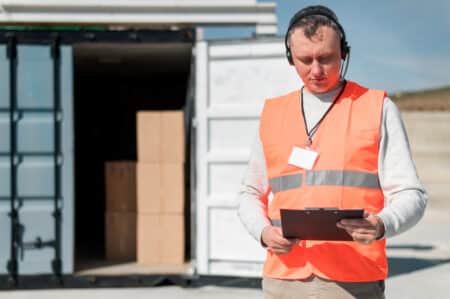 douanier controle container