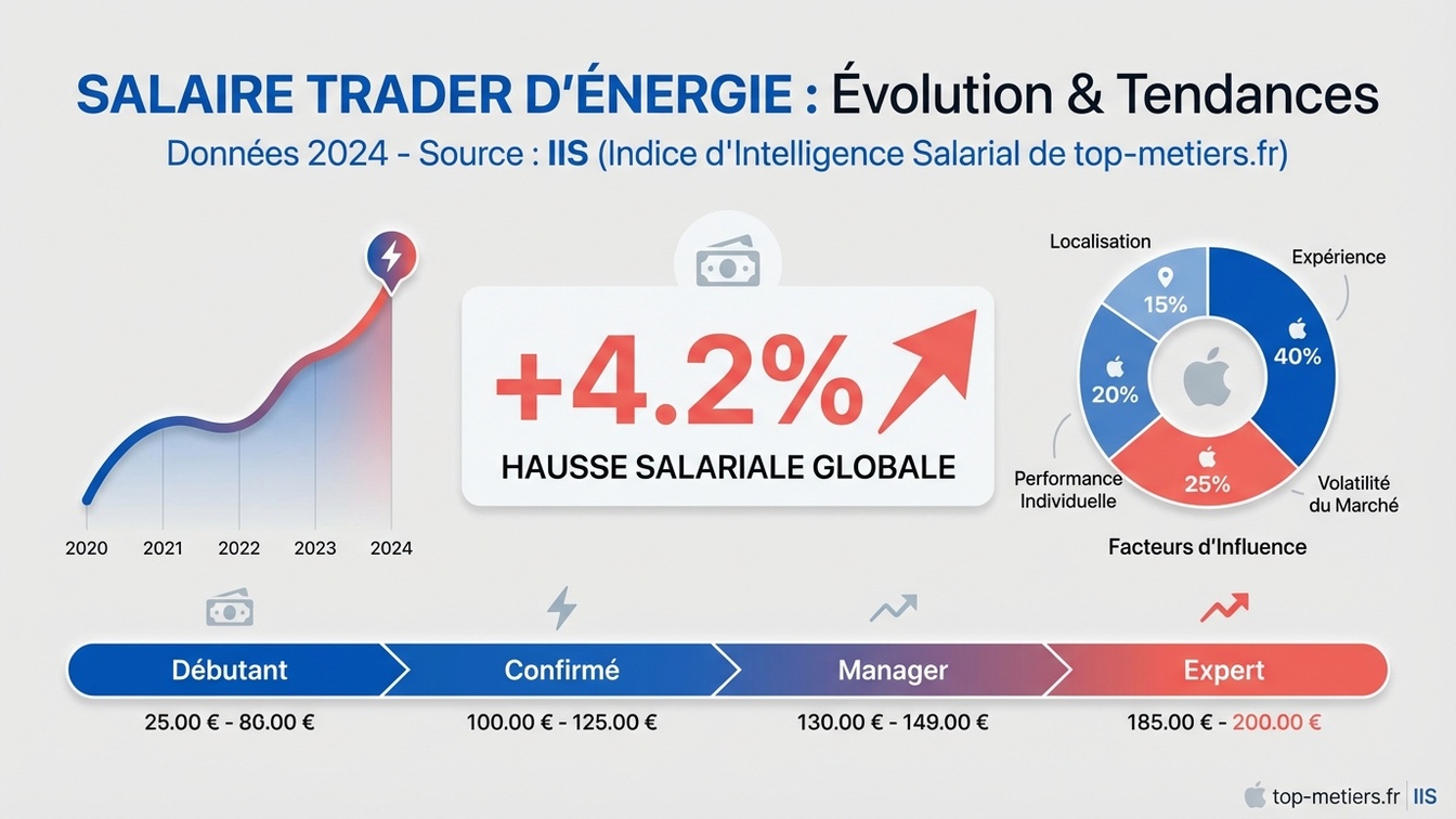 Salaire Trader d'énergie infographie IIS Top-metiers